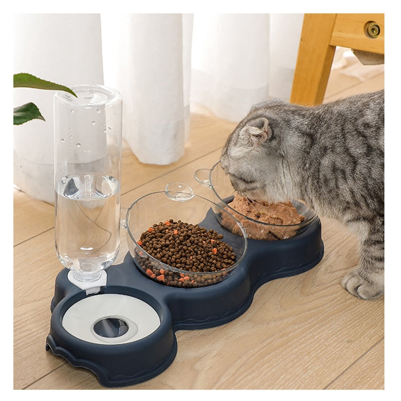 3 IN 1 CAT FOOD BOWL AUTOMATIC FEEDER