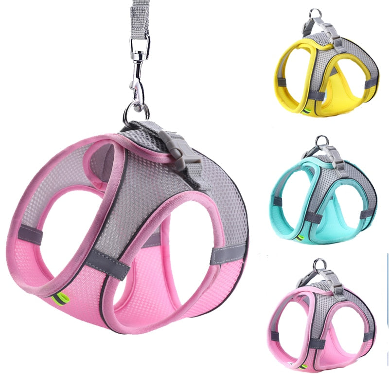 DOG HARNESS VEST WITH LEASH