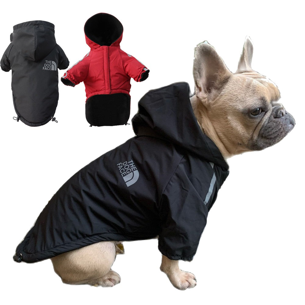Waterproof Hooded Coat "The Dog Face"