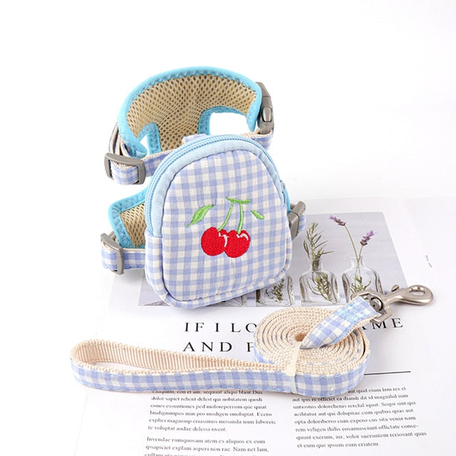Sweet Embroidery Pattern Dog Leash
